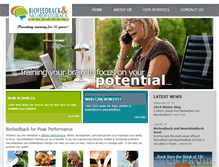 Tablet Screenshot of biofeedbackandneurofeedback.com